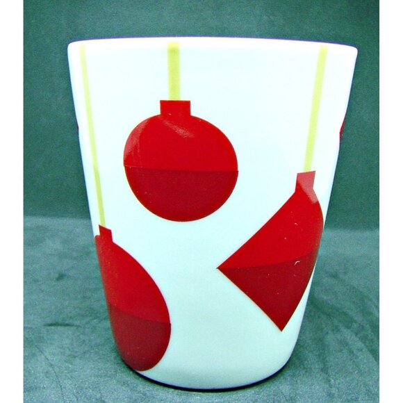 Starbucks 2012 Christmas Holiday Mug Cup White with Red Bulbs Ornaments 13 oz - Picture 3 of 9